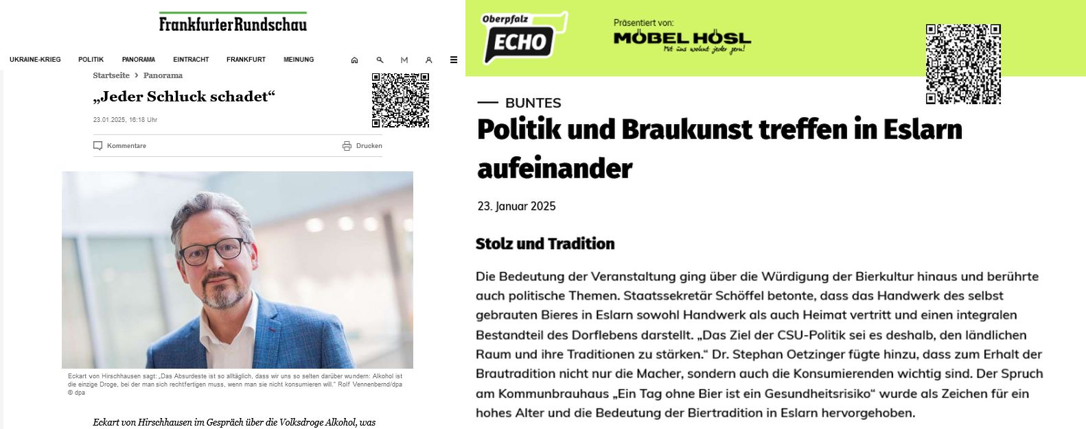 Eslarn – Brauwesen: CSU & SPD ziehen für’s Eslarner Selbstgebraute an einem Strang!